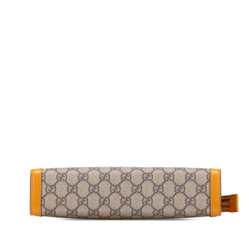 GUCCI Authentic Cream Leather Clutch Bag - Picture 3 of 10